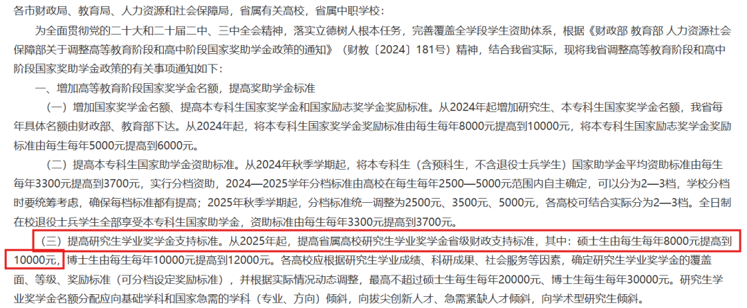 安徽省调节助学金政策