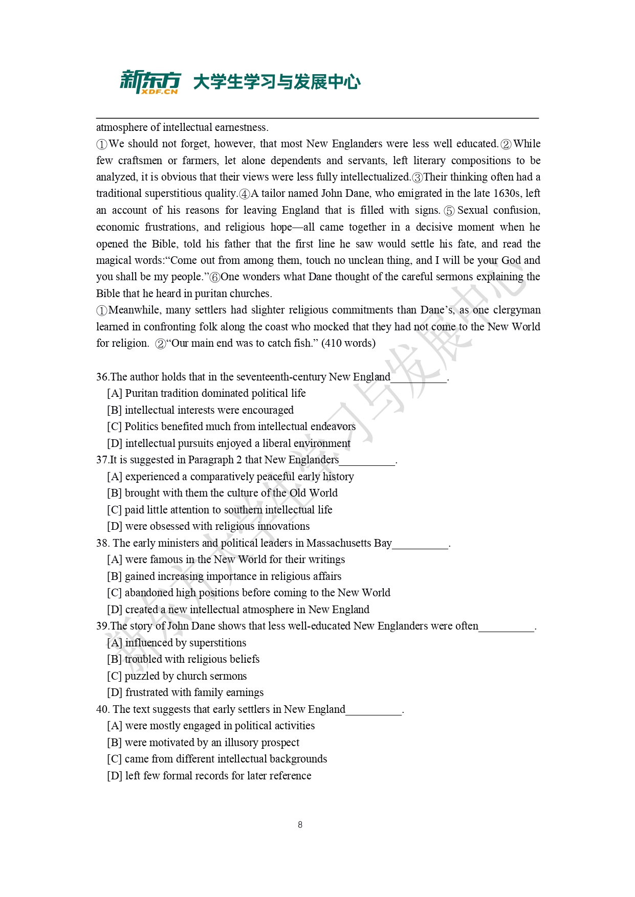 2009年考研英语一真题