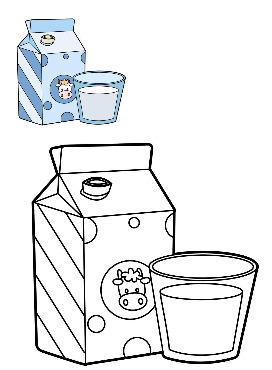 一起画一画丨涂色练习之牛奶瓶