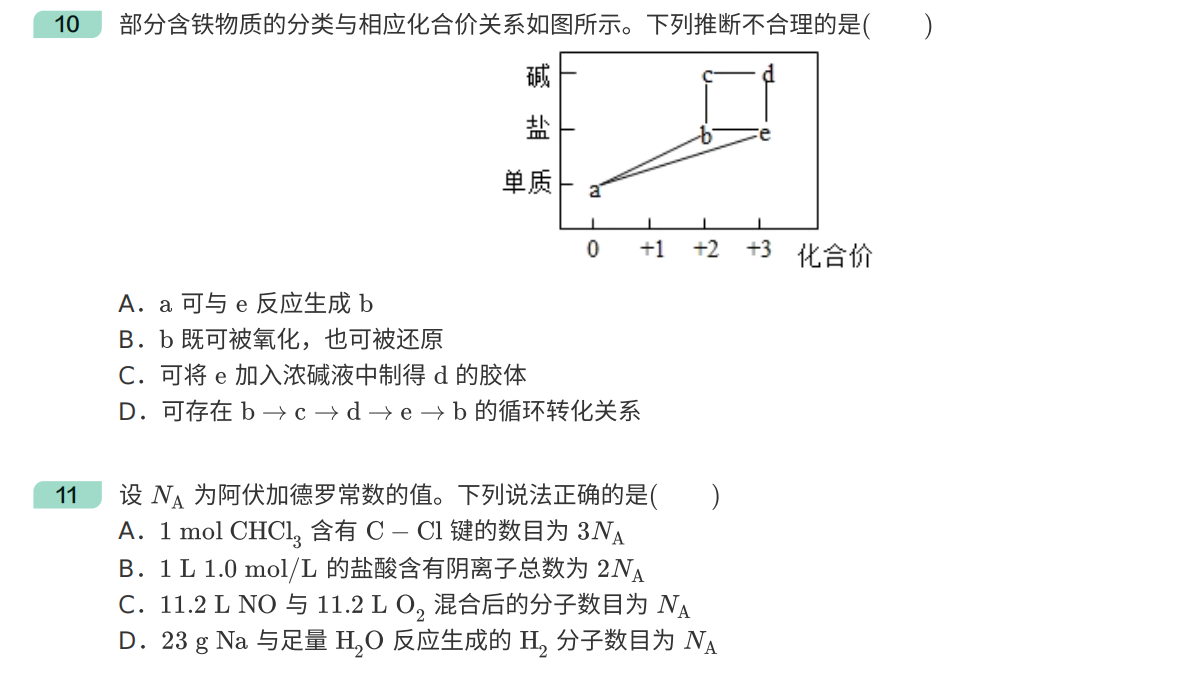 2021年广东卷高考真题化学试卷